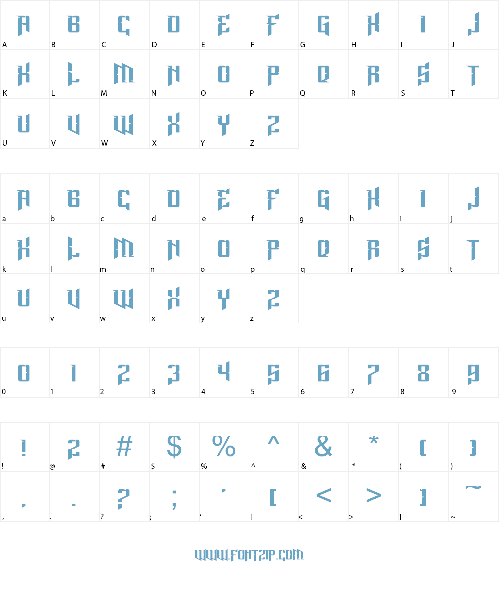 Lord Juusai Rises Font Character